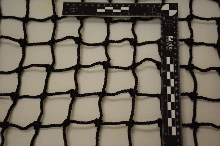 60mm x 6mm knotted black Netting